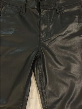 White House Black Market Black Coated Skinny Pants
